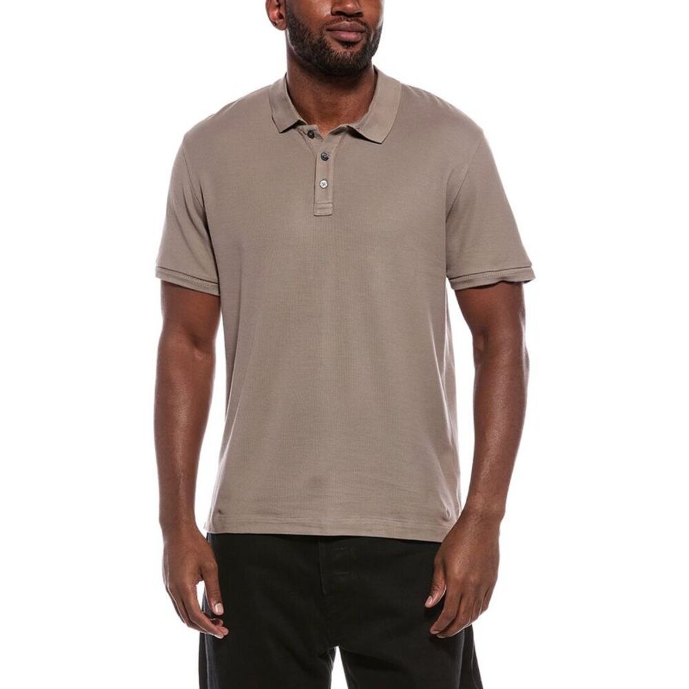 Atm Anthony Thomas Melillo Mens  Polo Shirt, Brown
